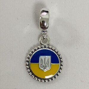 Pandora Ukraine Flag Charm, S925 Silver Bracelets